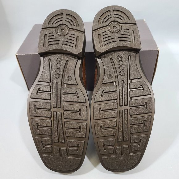 Ecco Helsinki Oxford Dress Shoes Men's Size EU45 US 11-11.5 Cocoa Brown Leather - Picture 9 of 9
